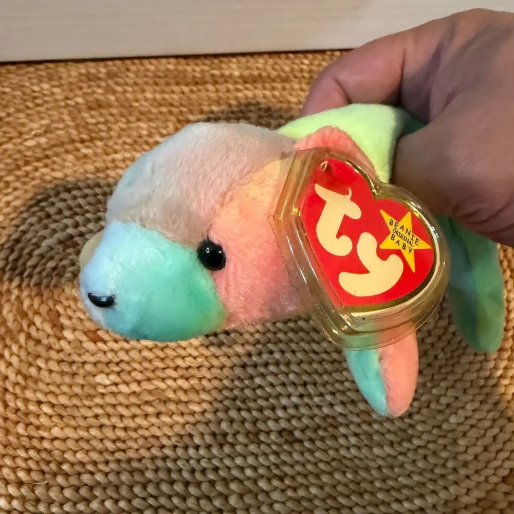 Ty Beanie Babies Lot of 2 Sammy Bear Fortune Panda Retired w/ Tags Plush